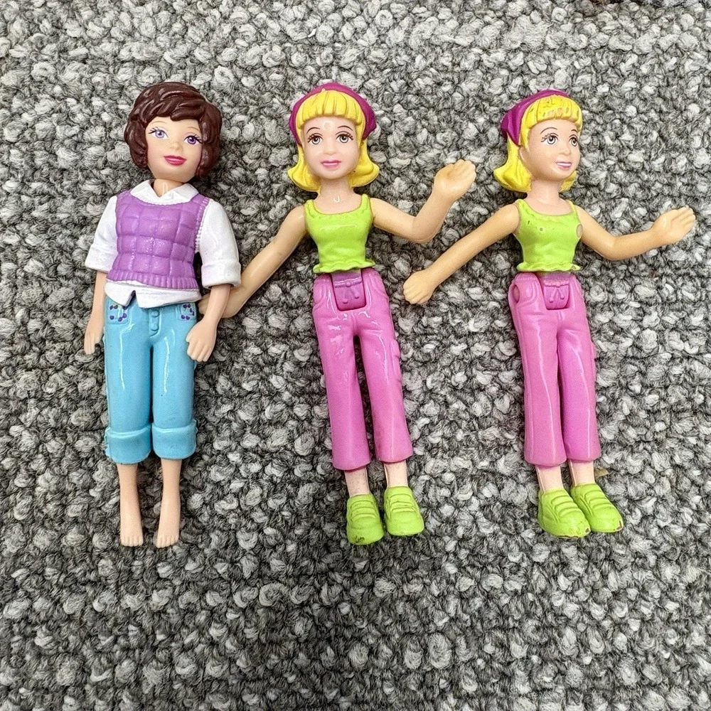Polly Pocket VTG Rubber Clothes Boys And Girls Princesses Furniture Collectible